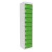 Dual 3-Pin Only Charging Locker - H.1800 W.380 D.380mm - 10 Compartment, 10 Door - Sublime Lime