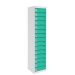 Dual 3-Pin Only Charging Locker - H.1800 W.380 D.380mm - 15 Compartment, 15 Door - Lagoon Blue