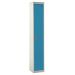 Standard Locker - 1 Compartment - Light Blue Doors - H.1800 W.300 D.300