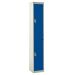 Standard Locker - 2 Compartment - Dark Blue Doors - H.1800 W.300 D.300