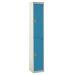 Standard Locker - 2 Compartment - Light Blue Doors - H.1800 W.300 D.450