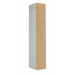 Timber Door Locker - 1 Compartment - Natural Lancaster Oak Doors (Plain) - H.1800 W.380 D.380