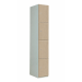 Timber Door Locker - 4 Compartment - Light Springfield Oak Doors (Patterned) - H.1800 W.380 D.380