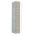 Timber Door Locker - 4 Compartment - Oyster Urban Oak (Patterned) - H.1800 W.380 D.380