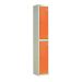 Laminate Door Locker - 2 Compartment - Clementine Doors - H.1800 W.300 D.300