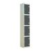 Laminate Door Locker - 4 Compartment - Graphite Grey Doors - H.1800 W.300 D.300