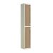 Laminate Door Locker - 2 Compartment - Oak Doors - H.1800 W.300 D.300