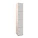  Plant-On Lockers - MFC - H.1800 W.300 D.300mm - 4 Compartments - Light Grey 