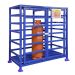 Gas Cylinder Cage - 1820x1820x980mm - with Central Divider - Blue