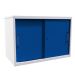  Euroslide Sliding Door Cupboard - H.825 W.1200 D.650 - Blue