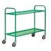 Economy Shelf Truck - 2 Tiers - Green H.960 W.495 D.1100