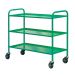 Economy Shelf Truck - 3 Tiers - Green H.960 W.495 D.1100
