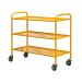 Economy Shelf Truck - 3 Tiers - Yellow H.960 W.495 D.1100