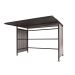 Traditional Cycle Shelter - Initial - Open Back, Galvanised Sides - 2180.2500.2450 - Black
