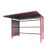 Traditional Cycle Shelter - Initial - Open Back, Galvanised Sides - 2180.2500.2450 - Red