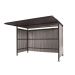 Traditional Cycle Shelter - Initial - Closed Back, Galvanised Sides - 2180.2500.3060 - Black