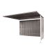 Traditional Cycle Shelter - Extension - Closed Back, Galvanised Sides - 2180.2500.2450 - Light Grey