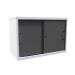 Euroslide Sliding Door Cupboard - H.825 W.1200 D.650 - Dark Grey