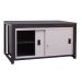 Sliding Door Heavy-Duty Workbench - H.840 W.1500 D.600mm - Linoleum Worktop