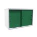  Euroslide Sliding Door Cupboard - H.825 W.1200 D.650 - Green
