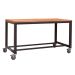 Mobile Heavy Duty Workbench - H.840 W.1800 D.600mm - Solid Beech Worktop