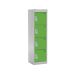 Spectrum School Locker - 4 Compartment - Sublime Lime Doors - H.1235 W.300 D.300