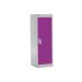 Spectrum School Locker - 1 Compartment - Summer Lilac Doors - H.900 W.300 D.300