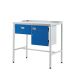 Team Leader Workstation - Single Drawer & Cupboard - Flat Top - H.920 W.1000 D.460 