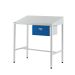 Team Leader Workstation - Single Drawer - Sloping Top - H.1060 W.1000 D.600