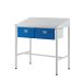 Team Leader Workstation - Two Single Drawers - Sloping Top - H.1060 W.1000 D.600