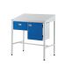 Team Leader Workstation - Single Drawer & Cupboard - Sloping Top - H.1060 W.1000 D.460 