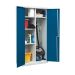 Utility Cupboard - Blue Doors - 3 Shelves - H.1800 W.1200 D.460