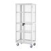 Boxwell Trolley With Doors - Light Grey - Steel Shelves - H.1955 W.900 D.600  