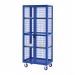 Boxwell Trolley With Doors - Dark Blue - Plywood Shelves - H.1955 W.900 D.600  