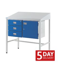 Team Leader Workstations - Triple Drawer & Cupboard