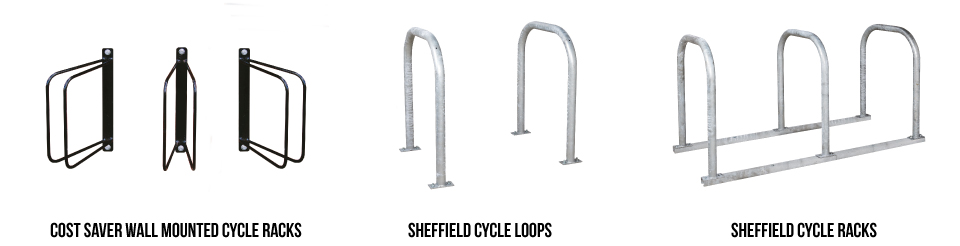 Cost Saver Wall Mounted Cycle Racks, Sheffield Cycle Loops, Sheffield Cycle Racks