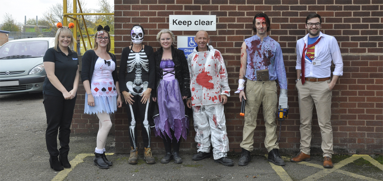 QMP Staff Celebrating Halloween